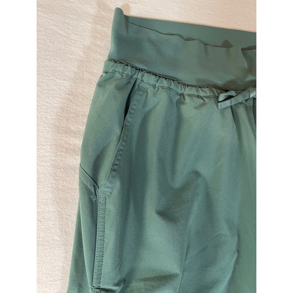 Athleta Attitude Lined Pants Green Ruched Jogger Trousers Size S - Picture 11 of 15